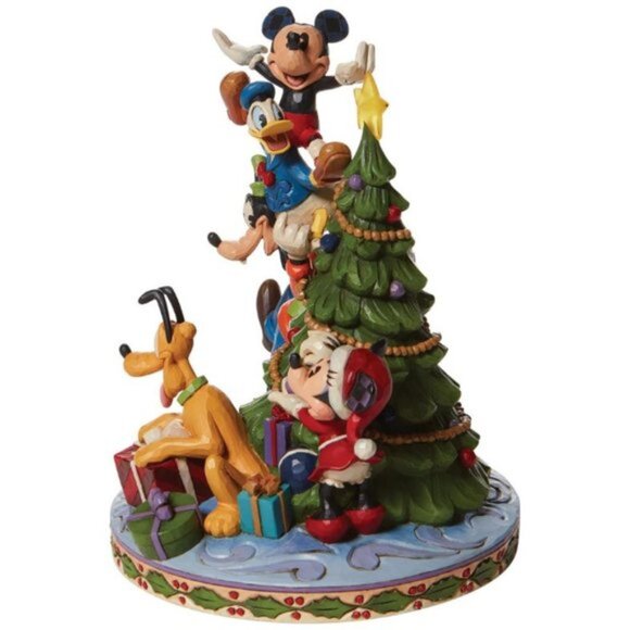 Jim Shore The Fab Five Decorating The Christmas Tree Lit Figurine, NIB NEW - Picture 3 of 4